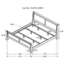 Louis Philippe 47-inch  Sleigh Panel Bed White