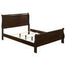 Louis Philippe 47-inch  Sleigh Panel Bed White
