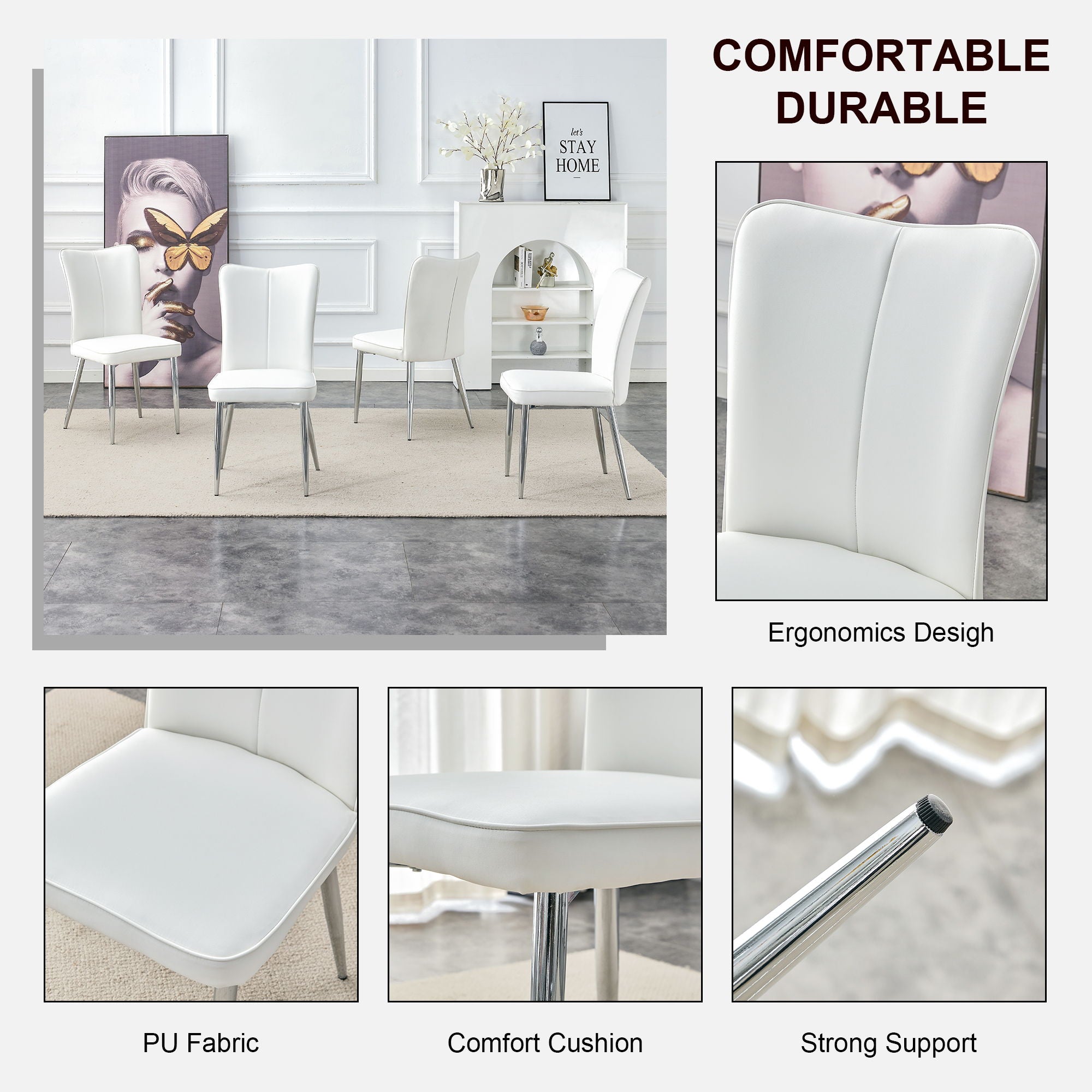 Minimalist Style Minimalist Dining Chairs With Metal Legs