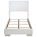 Felicity Wood  Panel Bed White High Gloss
