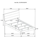 Felicity Wood  Panel Bed White High Gloss