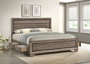Kauffman Wood California King Panel Bed Dark Cocoa