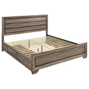 Kauffman Wood California King Panel Bed Dark Cocoa