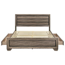 Kauffman Wood California King Panel Bed Dark Cocoa