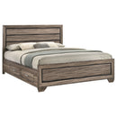 Kauffman Wood California King Panel Bed Dark Cocoa