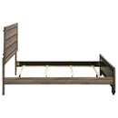 Kauffman Wood California King Panel Bed Dark Cocoa