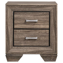 Kauffman 2-drawer Nightstand Dark Cocoa