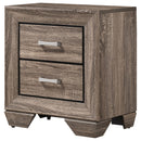 Kauffman 2-drawer Nightstand Dark Cocoa