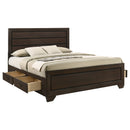 Kauffman Wood California King Panel Bed Dark Cocoa