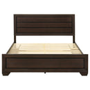 Kauffman Wood California King Panel Bed Dark Cocoa