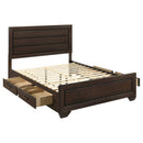 Kauffman Wood California King Panel Bed Dark Cocoa