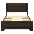 Kauffman Wood California King Panel Bed Dark Cocoa