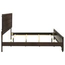 Kauffman Wood California King Panel Bed Dark Cocoa