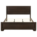 Kauffman Wood California King Panel Bed Dark Cocoa