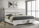 Miranda 51-inch Wood California King Storage Panel Bed Black