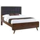 Robyn Wood California King Platform Bed Dark Walnut
