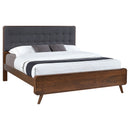 Robyn Wood California King Platform Bed Dark Walnut