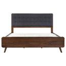 Robyn Wood California King Platform Bed Dark Walnut