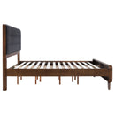 Robyn Wood California King Platform Bed Dark Walnut