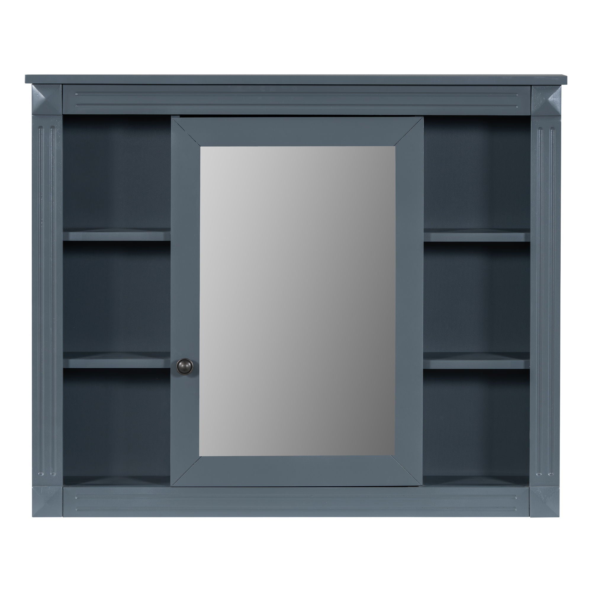 Bathroom Vanity With Top Sink, Mirror Cabinet, 2 Soft Closing Doors & 2 Drawers