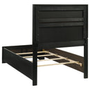 Miranda 51-inch Wood California King Storage Panel Bed Black