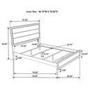 Watson Wood California King Panel Bed Grey Oak