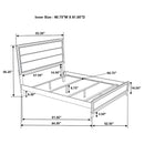 Watson Wood California King Panel Bed Grey Oak