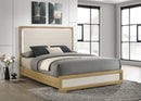 Hyland  Panel Bed LED Headboard Natural