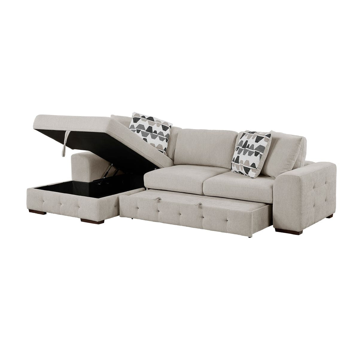 Raife - Sectional With Ottoman