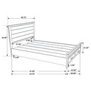 Woodmont California King Storage Bed Rustic Golden Brown