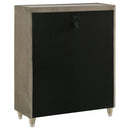 Lorient 5-drawer LED Chest of Drawers Ivory and Camel