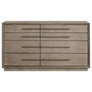 Durango 8-drawer Dresser and Mirror Taupe Oak