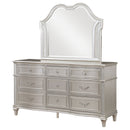 Evangeline 9-drawer Dresser Silver Oak