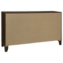 Welsley  California King Bedroom Set Walnut