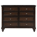 Andover 8-drawer Dresser and Mirror Dark Oak