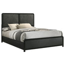Cavelle 51-inch Upholstered  Bed Black