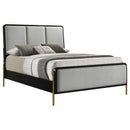 Arini RattanPanel Bed Sand Wash and Natural