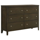 Wilkes  California King Bedroom Set Dark Cocoa