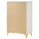 Lucia 5-drawer Bedroom Chest of Drawers Black
