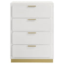 Caraway 4-drawer Bedroom Chest Black