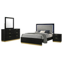 Caraway  California King Bedroom Set Black