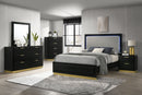 Caraway  California King Bedroom Set Black