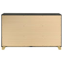 Caraway 6-drawer Dresser Black