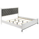 Sonoma Upholstered  Wingback Bed Beige