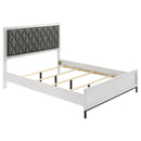 Sonoma Upholstered  Wingback Bed Beige