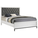 Sonoma Upholstered  Wingback Bed Beige
