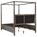 Gran Park California King Four Poster Canopy Bed Dark Cocoa