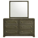 Gran Park 6-drawer Dresser and Mirror Dark Cocoa