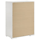 Ives 5-drawer Bedroom Chest of Drawers Grey High Gloss