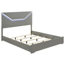 Hyland  Panel Bed LED Headboard Natural